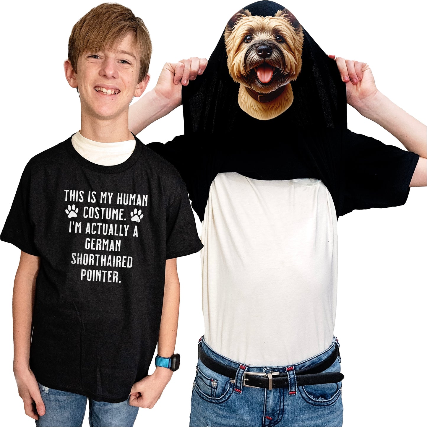 I'm Really A Cairn Terrier Flip Shirt - Funny Dog Owner T-Shirt Flip Tee