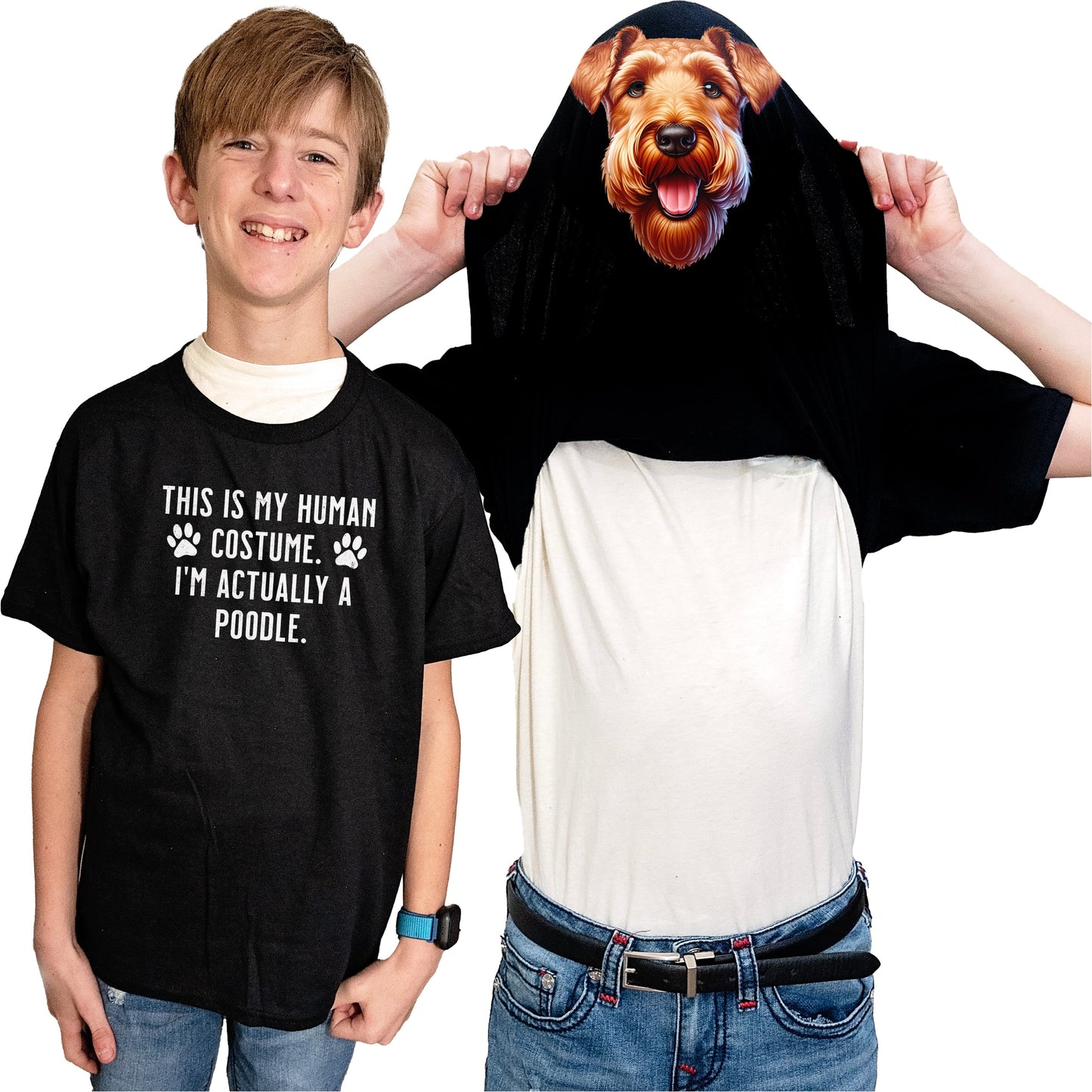 I'm Really An Irish Terrier Flip Shirt - Funny Dog Owner T-Shirt Flip Tee