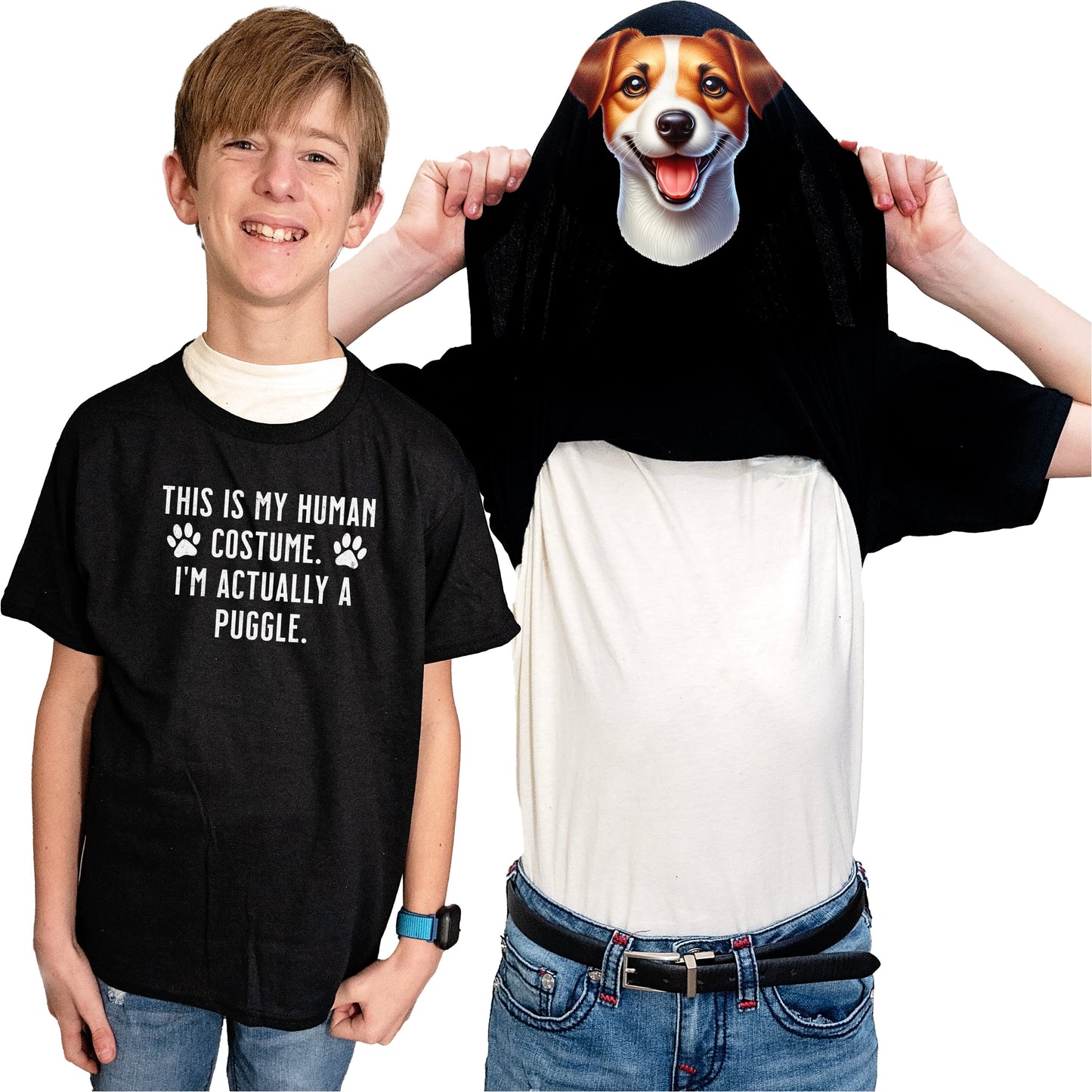 I'm Really A Jack Russell Terrier Flip Shirt - Funny Dog Owner T-Shirt Flip Tee