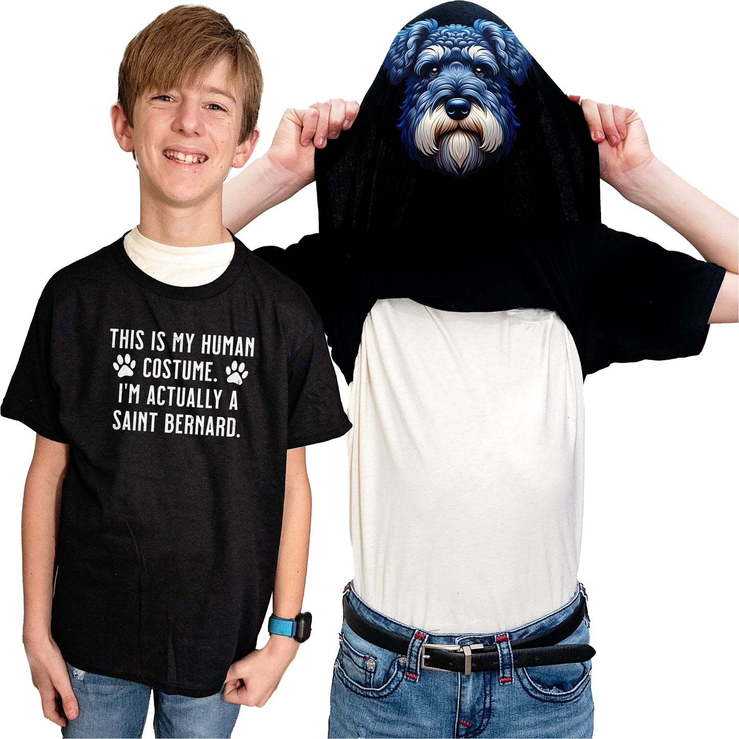 I'm Really A Kerry Blue Terrier Flip Shirt - Funny Dog Owner T-Shirt Flip Tee