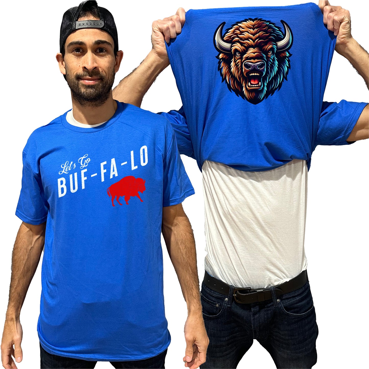 Let's Go Buffalo Flip Shirt - Angry Bison Flip Tee T-Shirt