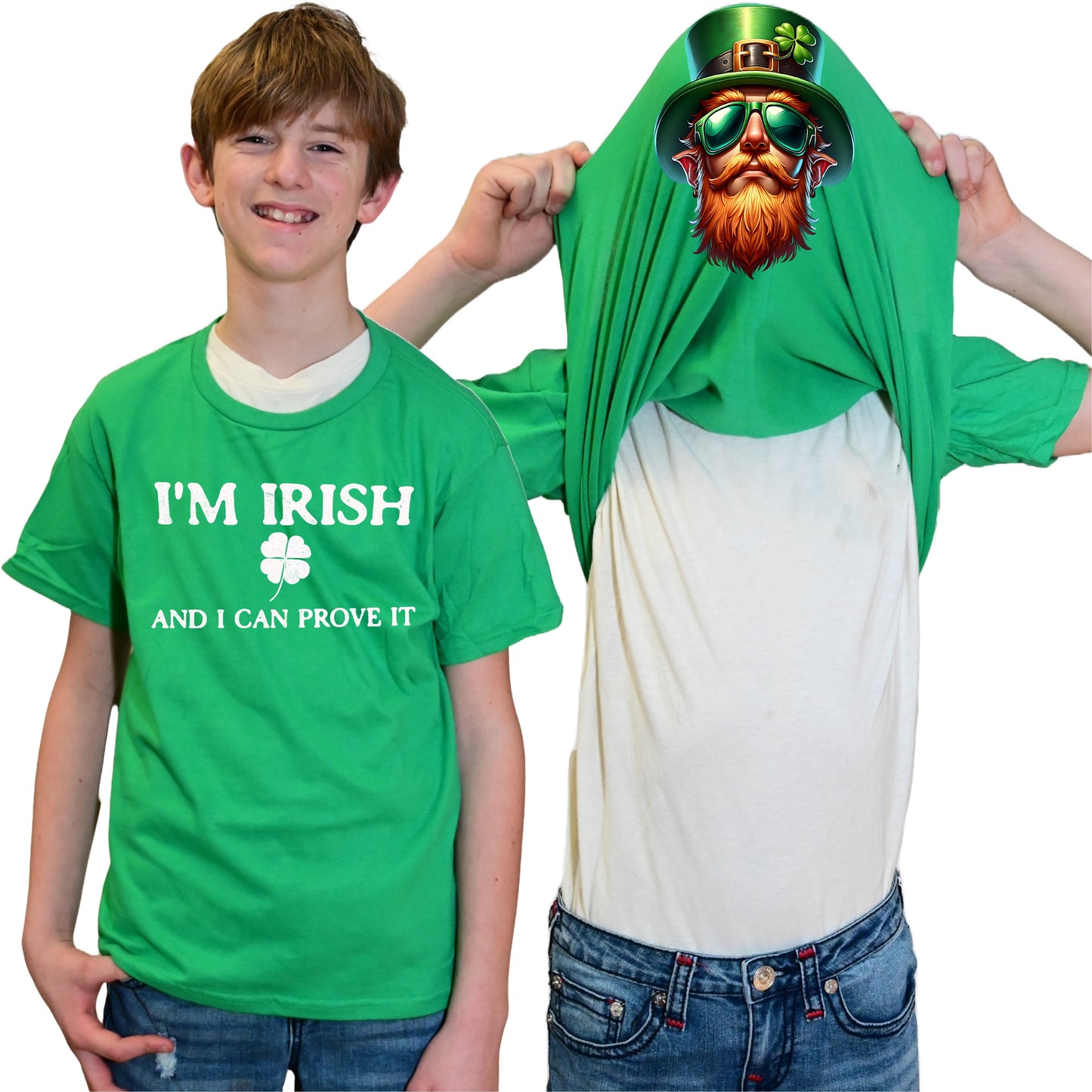 I'm Irish And I Can Prove It Leprechaun Flip Shirt - St. Patrick's Day T-Shirt