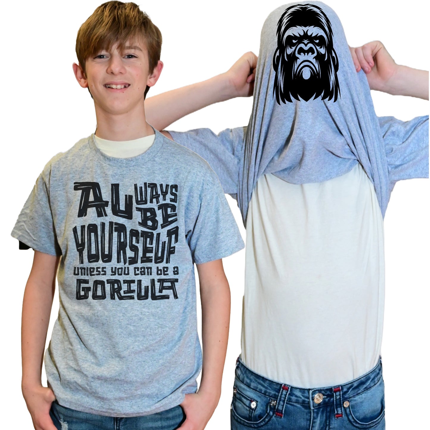 Always Be Yourself Unless You Can Be A Gorilla Funny Flip Shirt