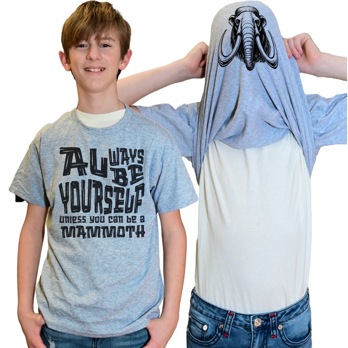 Always Be Yourself Unless You Can Be A Mammoth Funny Flip Shirt