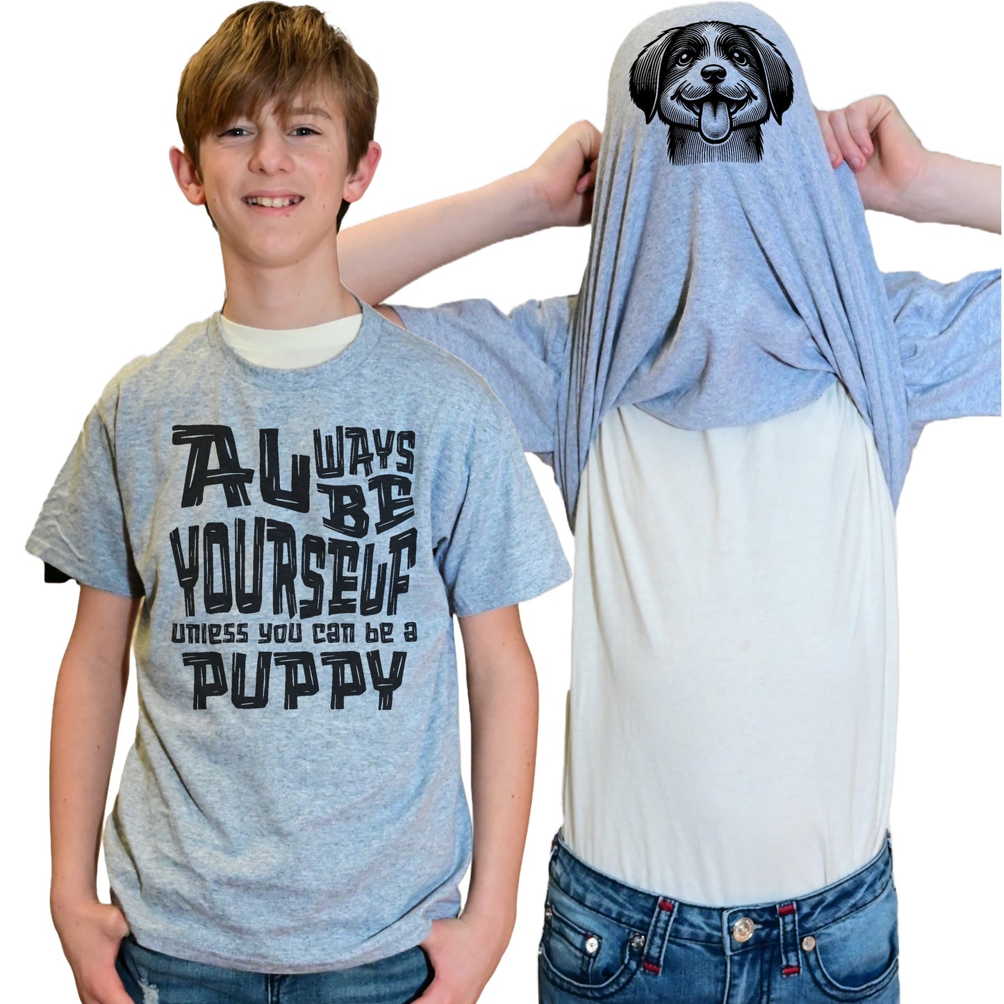 Always Be Yourself Unless You Can Be A Puppy Funny Flip Shirt