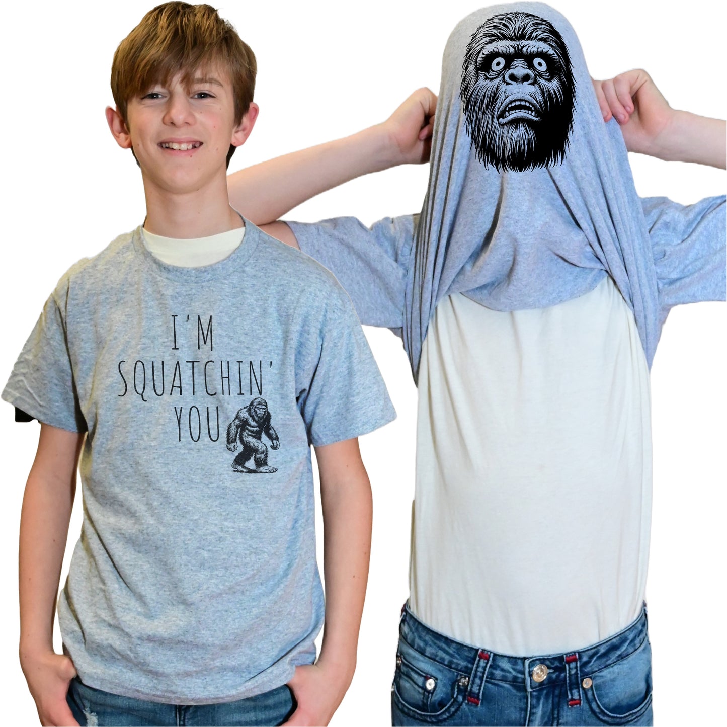 I'm Squatchin' You Sasquatch Flip Shirt - Funny Bigfoot T-Shirt