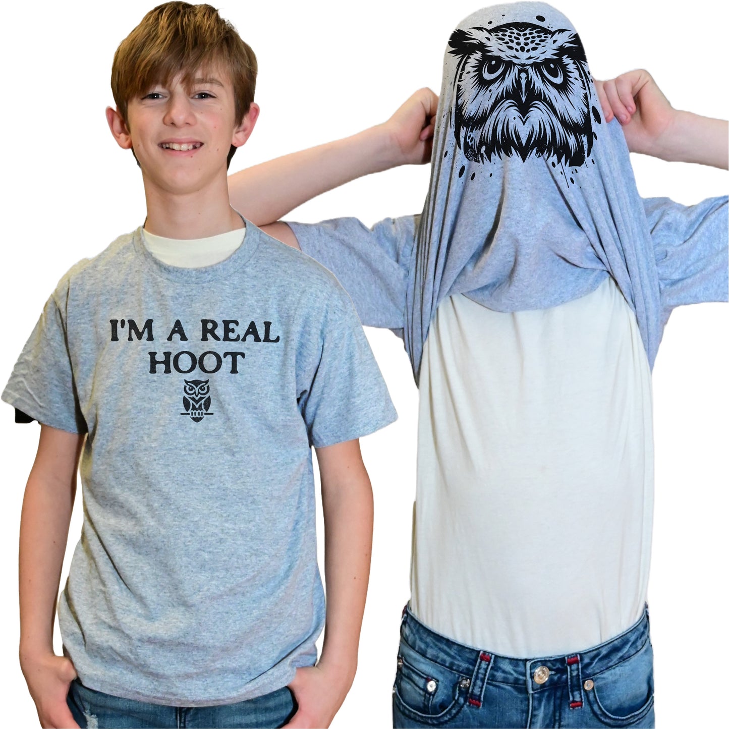 I'm A Real Hoot Funny Owl Flip Shirt - Funny Bird T-Shirt