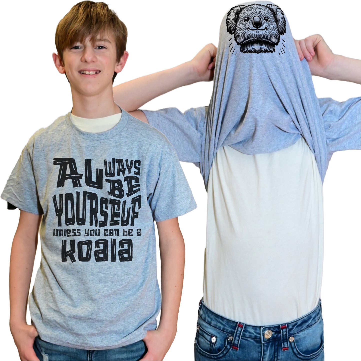 Always Be Yourself Unless You Can Be A Koala Flip Shirt - Funny Koala Bear Face Flip Tee T-Shirt
