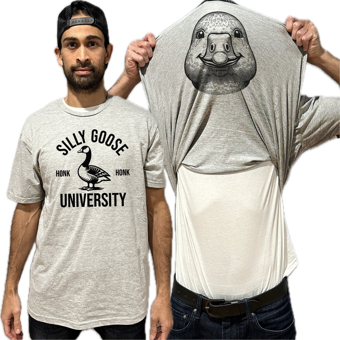 Silly Goose University Flip Shirt - Funny Canadian Goose Flip Tee