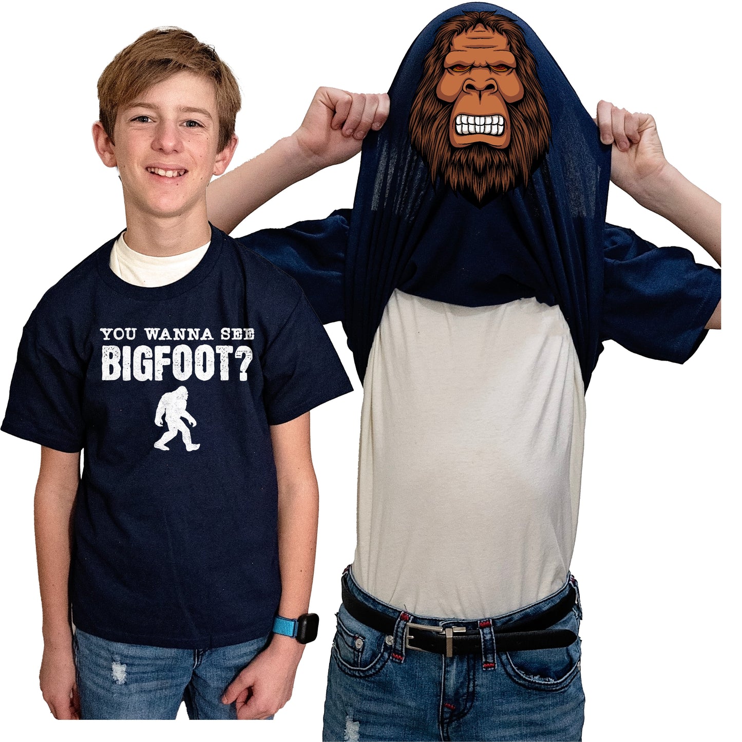 You Wanna See Bigfoot? Funny Flip Shirt - Sasquatch T-Shirt