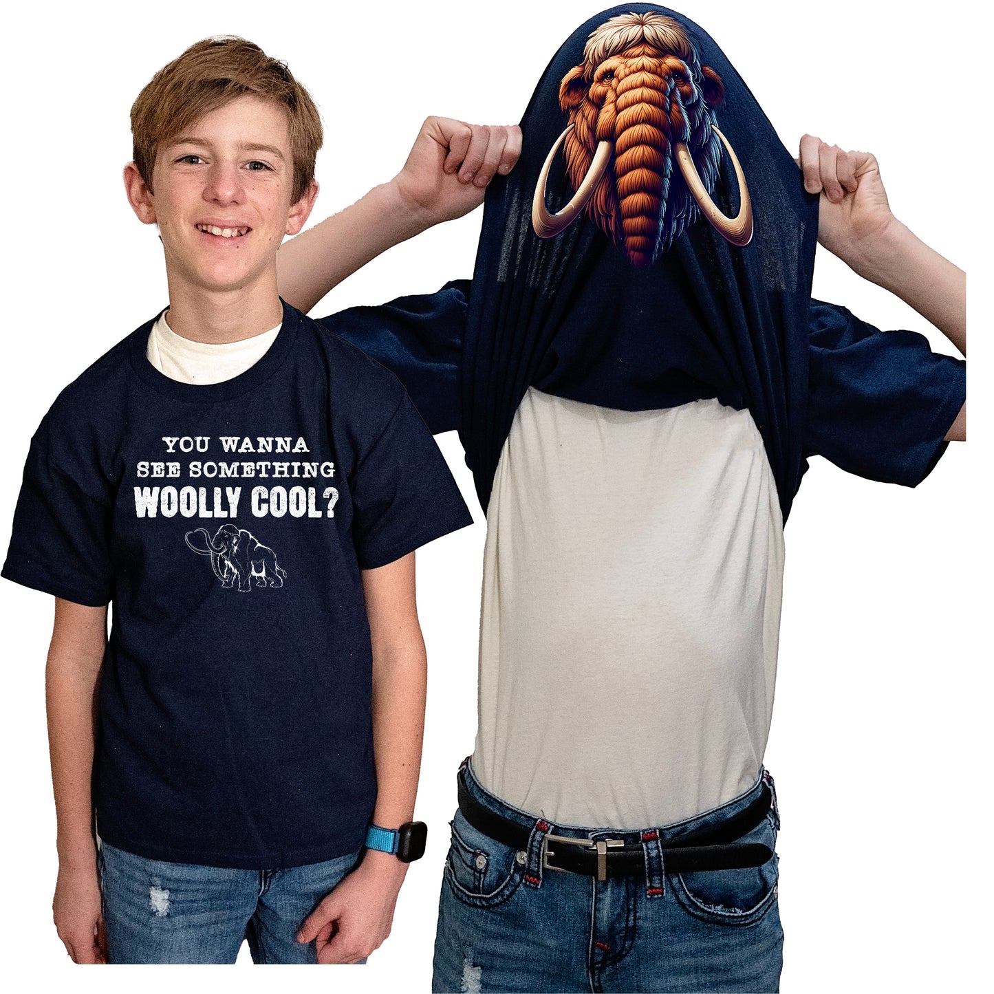 You Wanna See Something Woolly Cool Funny Flip Shirt - Woolly Mammoth T-Shirt