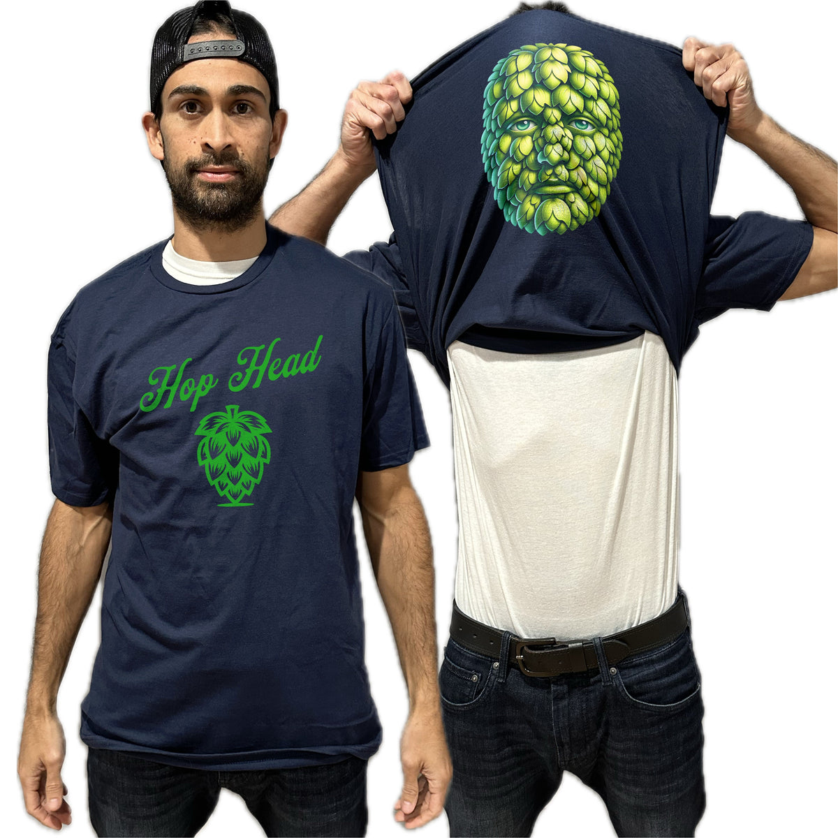 Hop Head Craft Beer Flip Shirt - Funny Hops T-Shirt Flip Tee