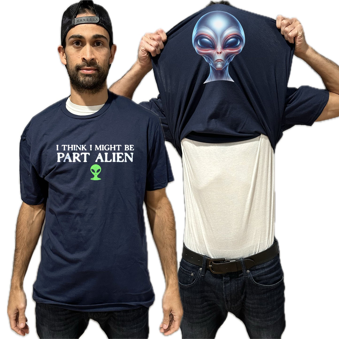 I Think I Might Be Part Alien Funny Flip Shirt - Martian T-Shirt