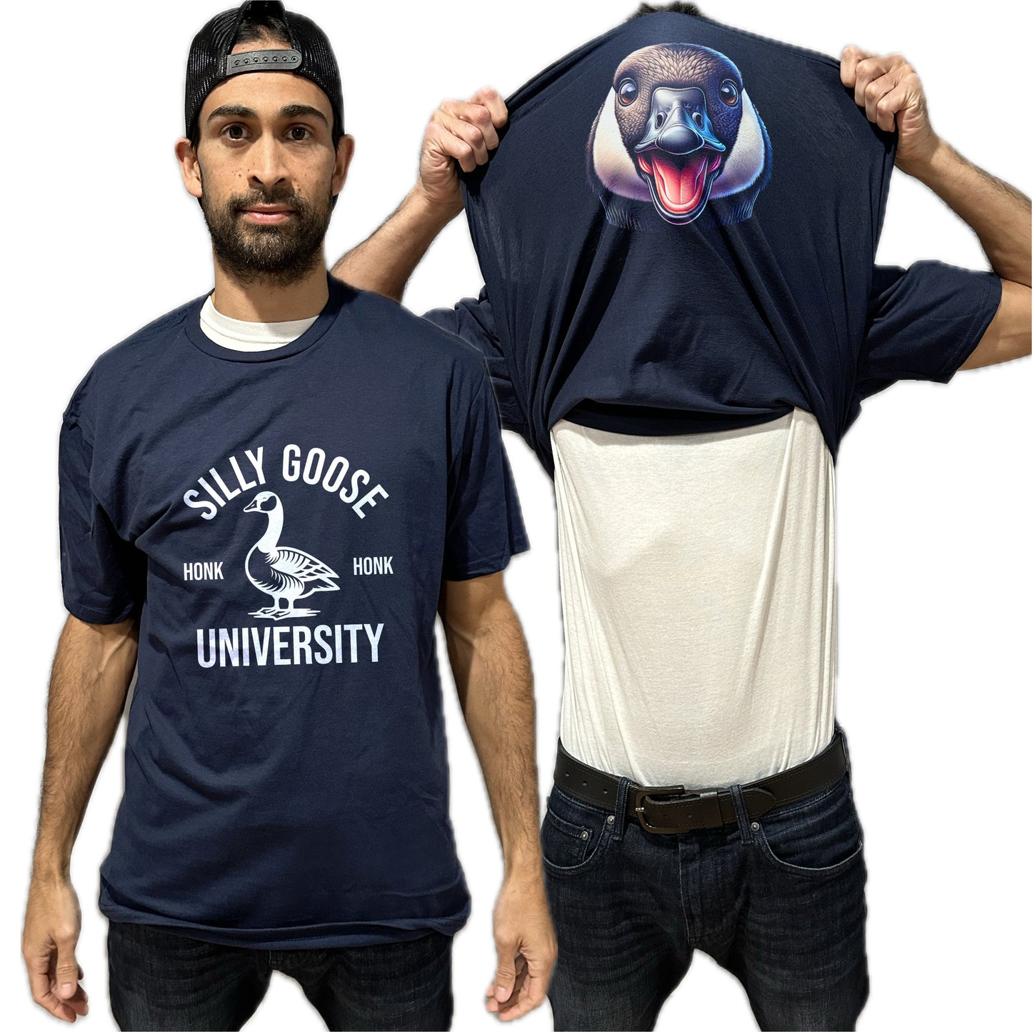 Silly Goose University Funny Flip Shirt - Canadian Goose Flip Tee