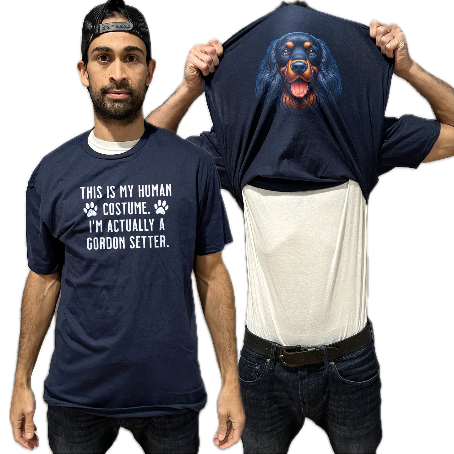 I'm Really A Gordon Setter Flip Shirt - Funny Dog Owner T-Shirt Flip Tee