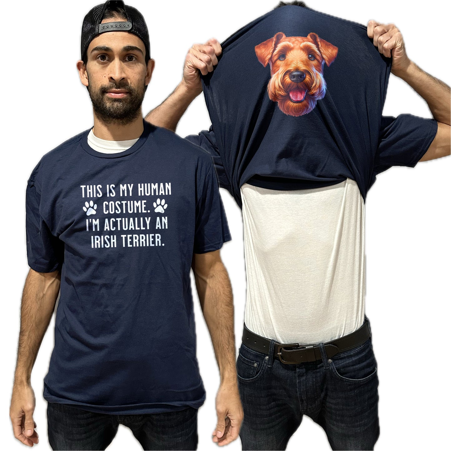 I'm Really An Irish Terrier Flip Shirt - Funny Dog Owner T-Shirt Flip Tee
