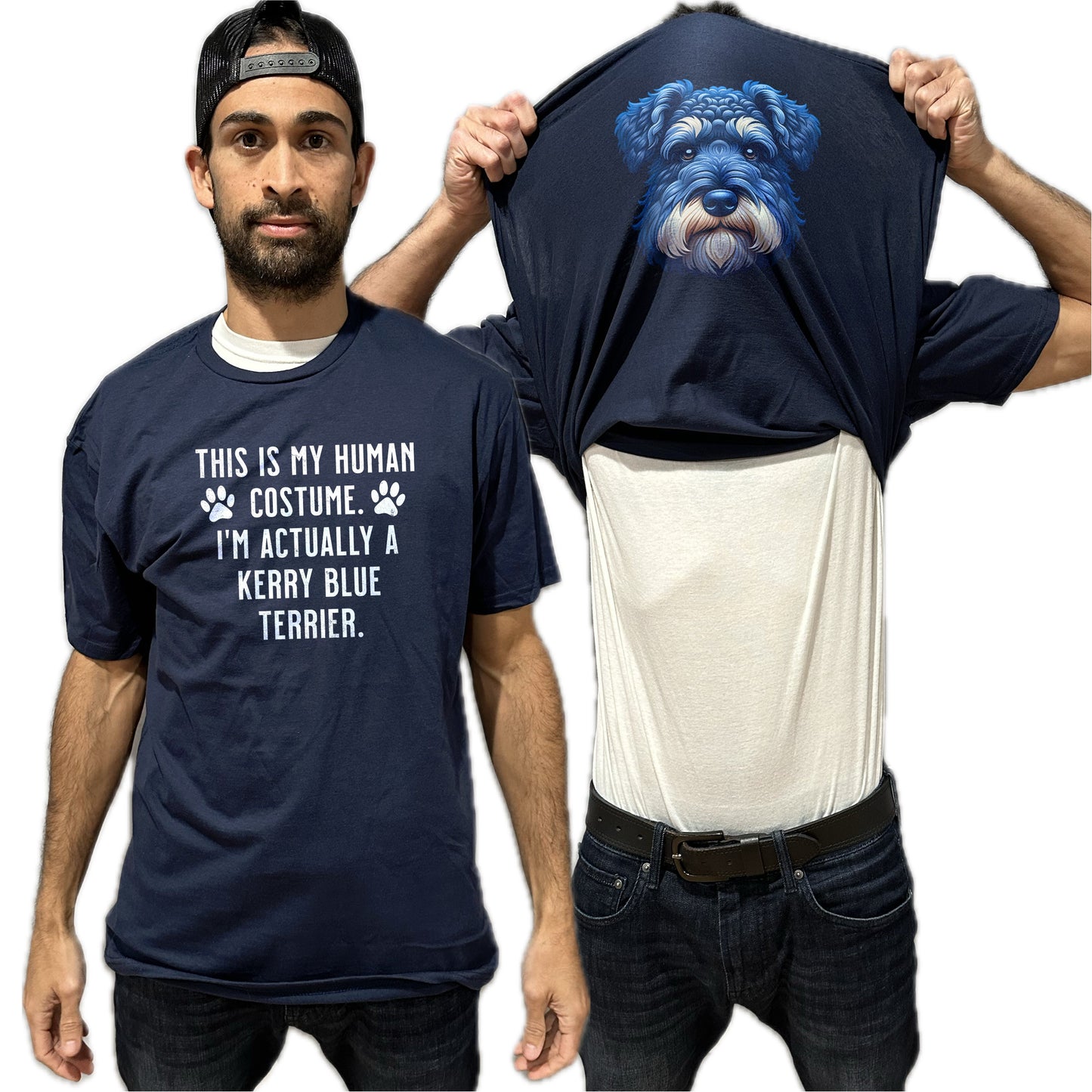 I'm Really A Kerry Blue Terrier Flip Shirt - Funny Dog Owner T-Shirt Flip Tee