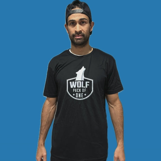 Wolf Pack of One Flip Shirt - Funny Wolf Face T-Shirt Flip Tee