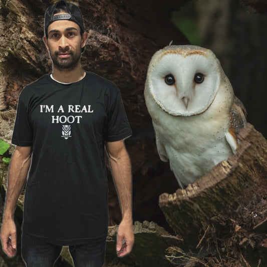 I'm A Real Hoot Funny Owl Flip Shirt - Funny Bird T-Shirt