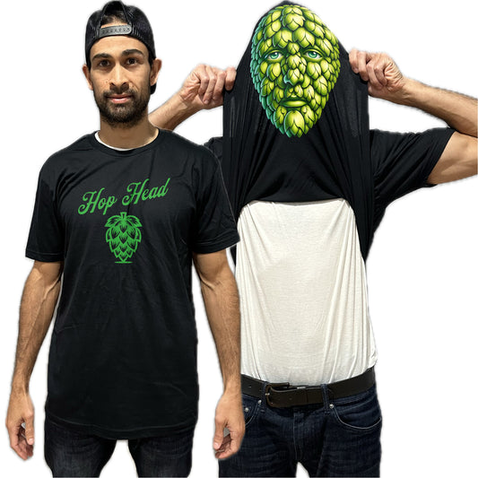 Hop Head Craft Beer Flip Shirt - Funny Hops T-Shirt Flip Tee