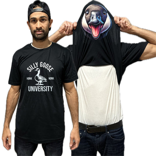 Silly Goose University Funny Flip Shirt - Canadian Goose Flip Tee