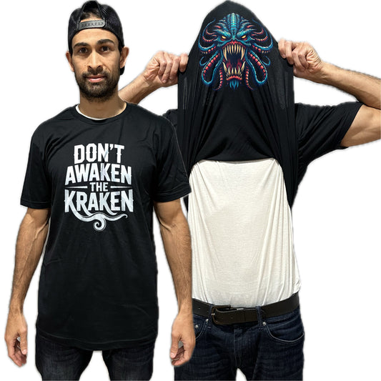 Don't Awaken the Kraken Funny Flip Shirt - Kraken Flip Tee