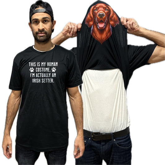 I'm Really An Irish Setter Flip Shirt - Funny Dog Owner T-Shirt Flip Tee