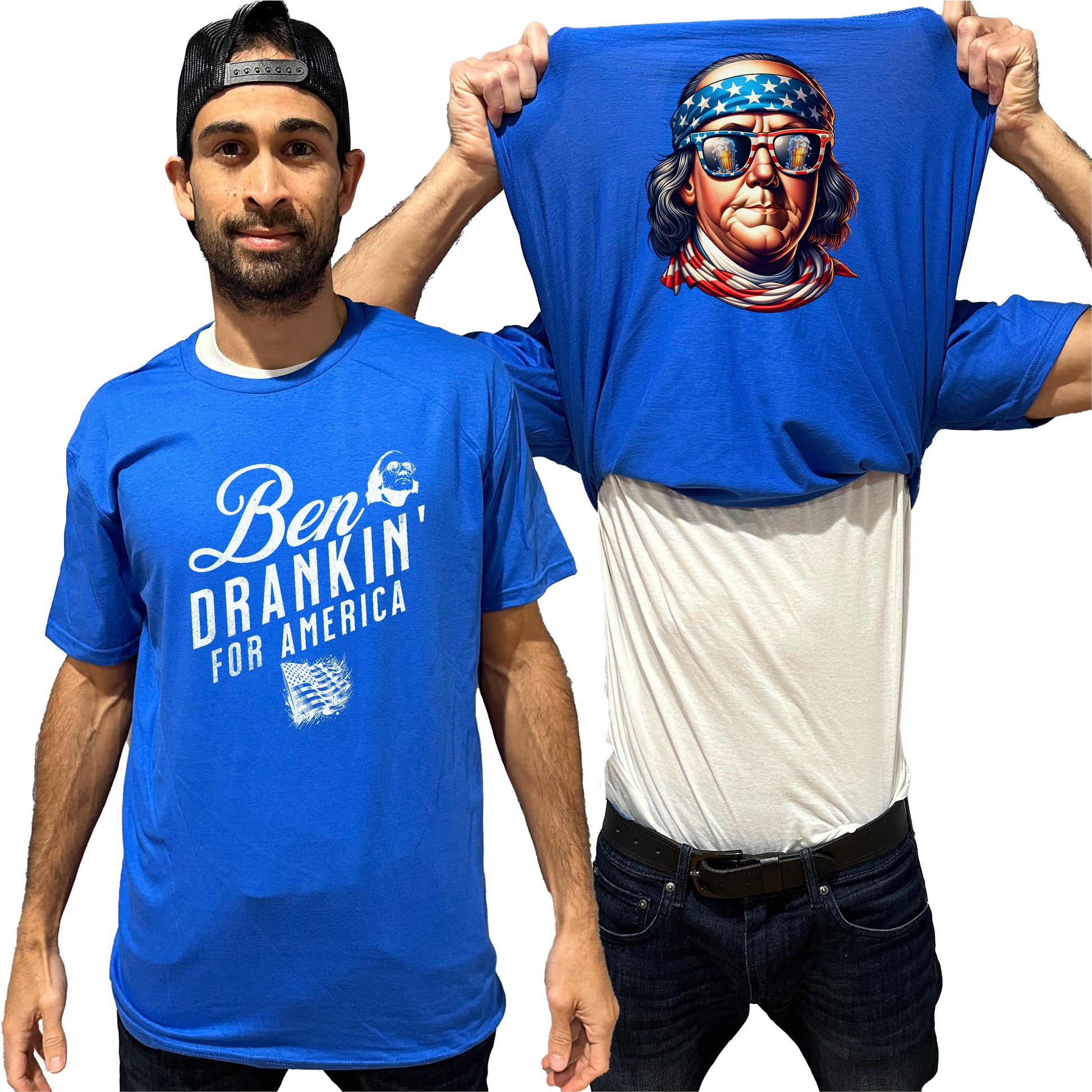 Ben Drankin' For American Benjamin Franklin Flip Shirt - 4th of July T-Shirt