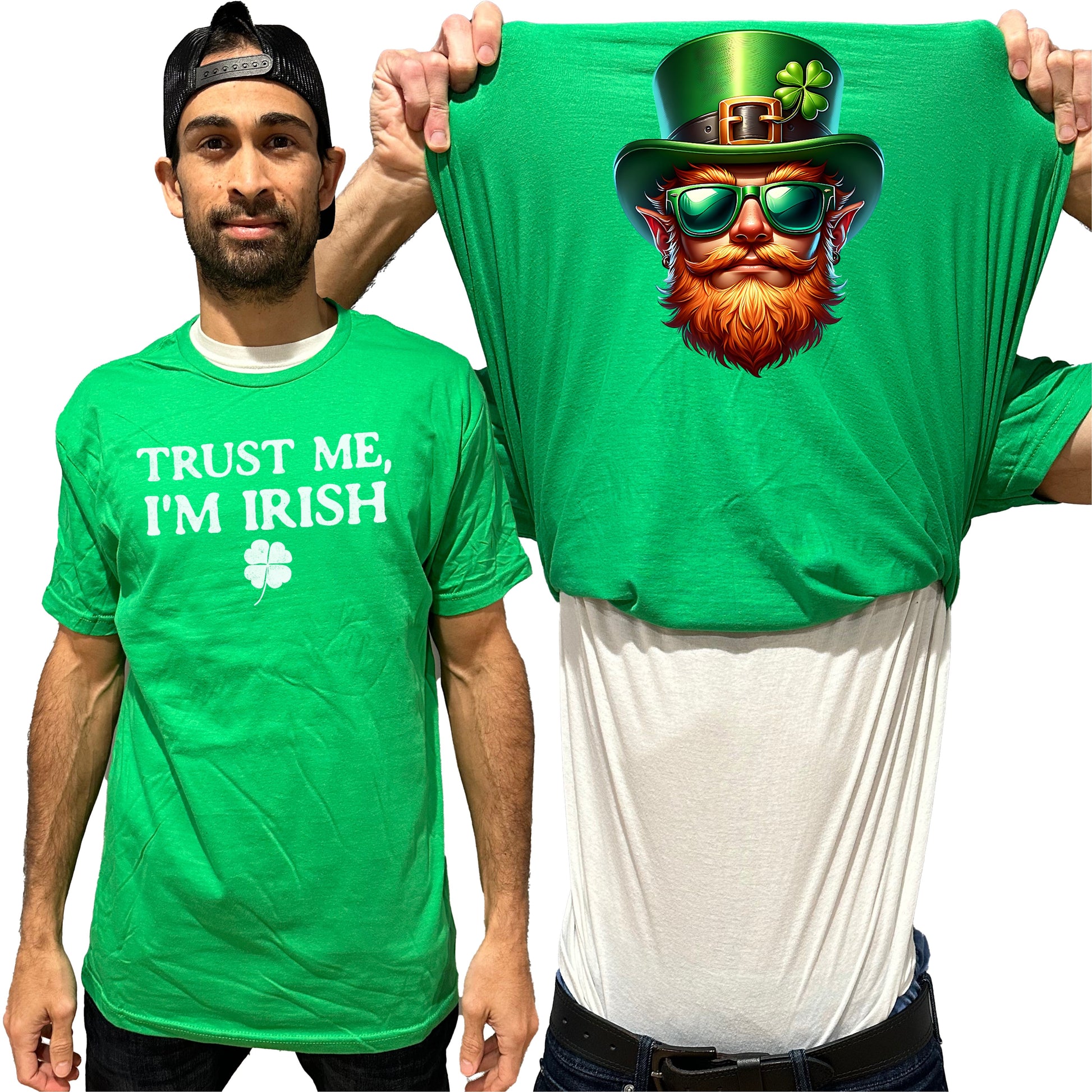 Trust Me I'm Irish Leprechaun Flip Shirt - St. Patrick's Day T-Shirt
