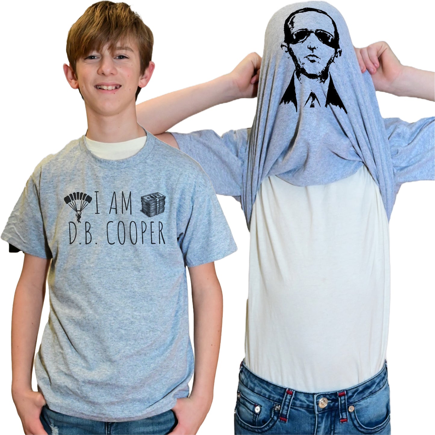 I am D.B. Cooper Flip Shirt - Funny True Crime T-Shirt