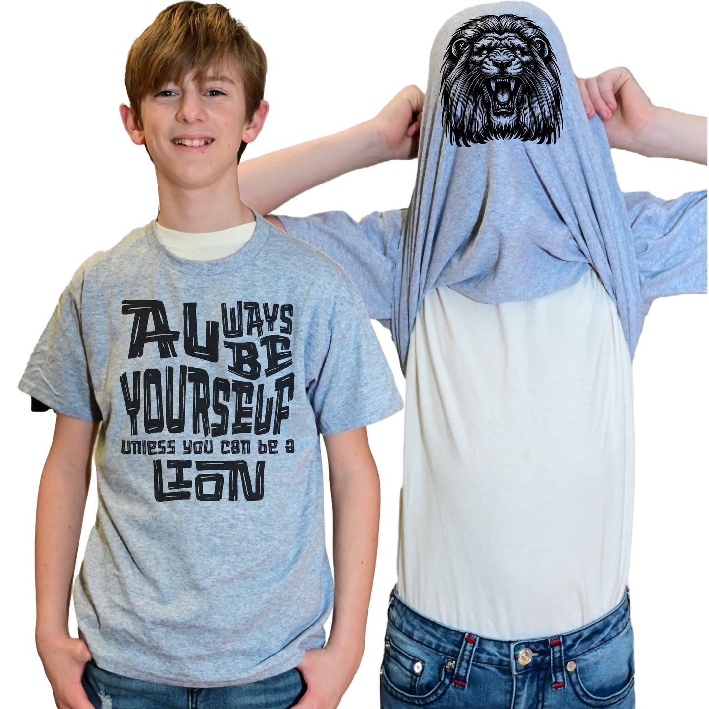 Always Be Yourself Unless You Can Be A Lion Funny Flip Shirt