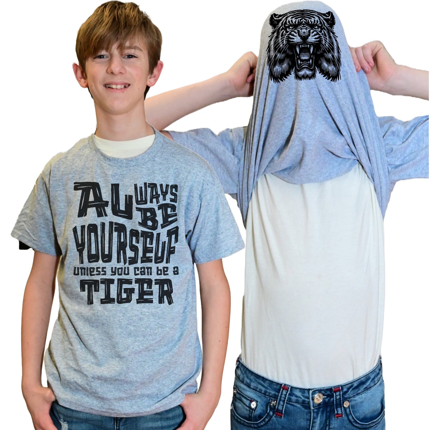 Always Be Yourself Unless You Can Be A Tiger Funny Flip Shirt