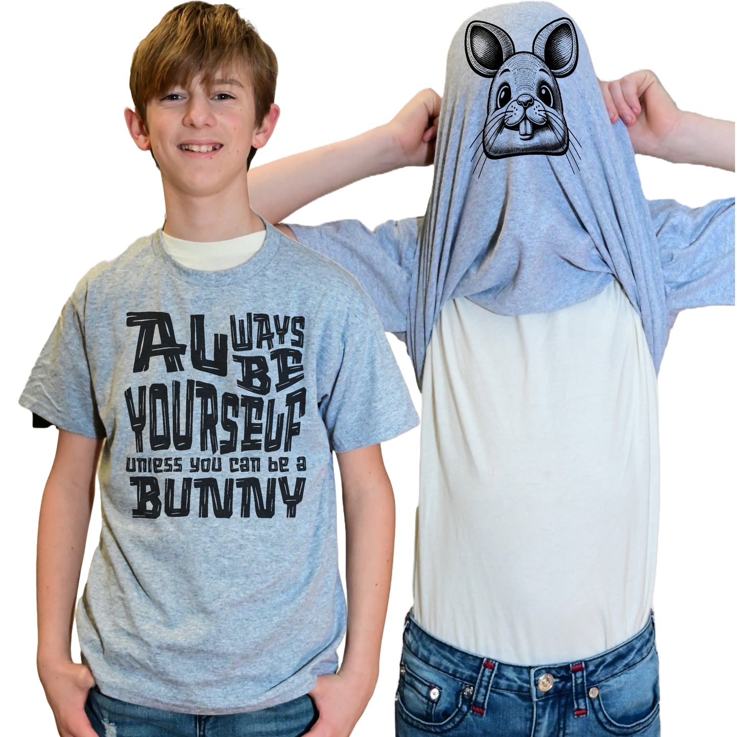 Always Be Yourself Unless You Can Be A Bunny Funny Flip Shirt