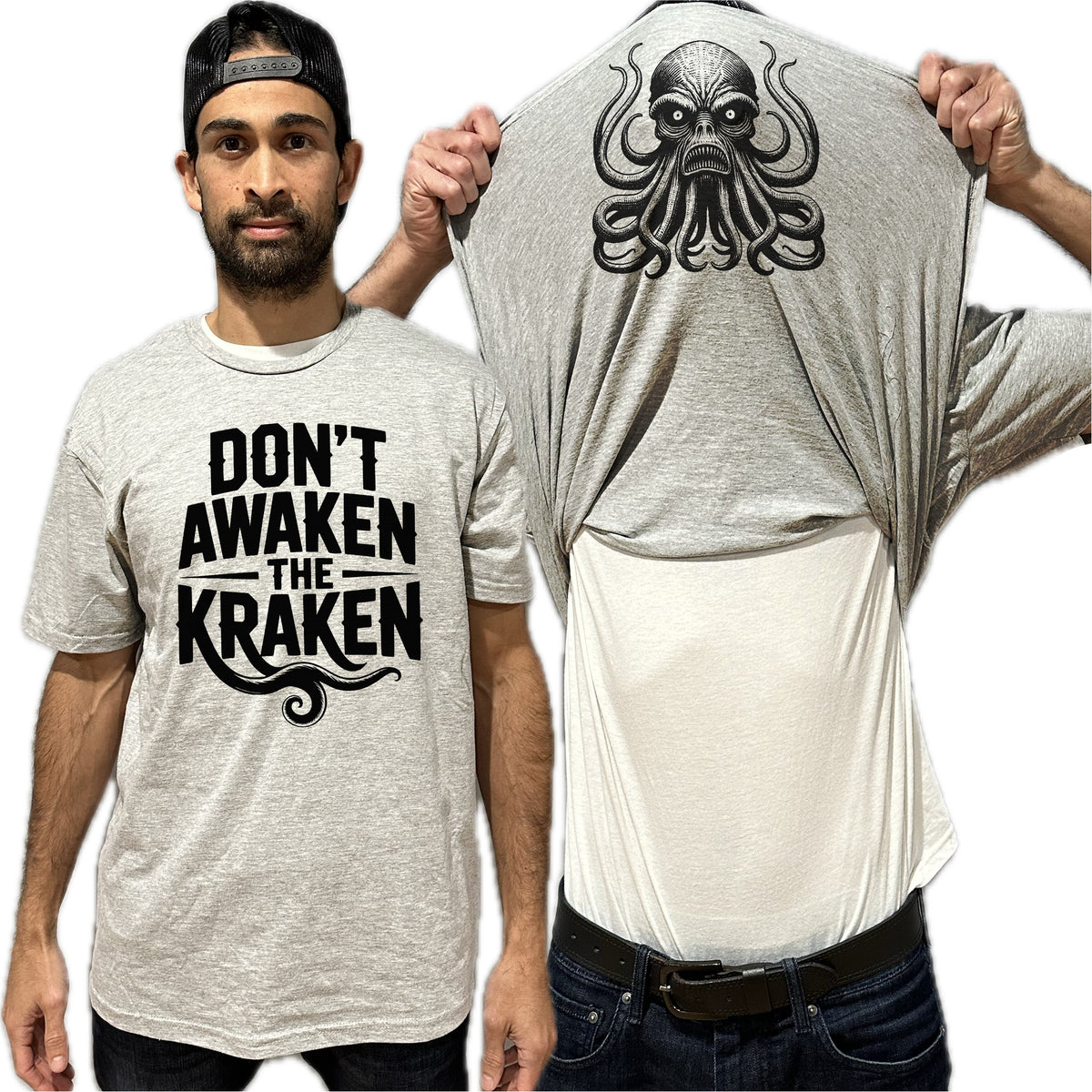 Don't Awaken the Kraken Flip Shirt - Funny Kraken Flip Tee
