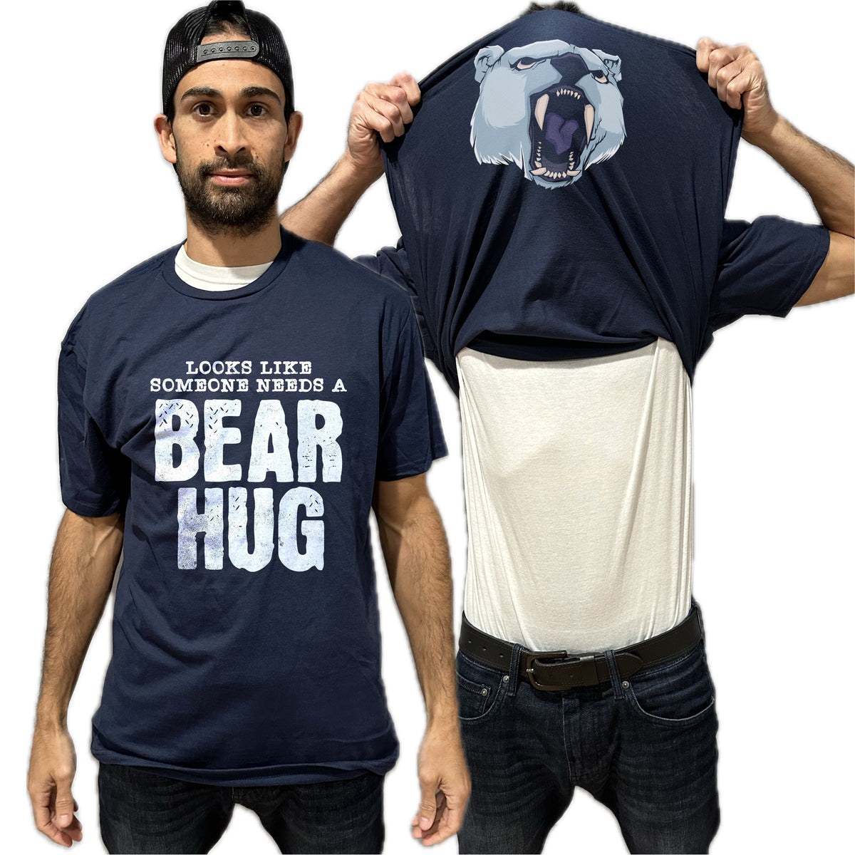 Looks Like Someone Needs A Bear Hug Funny Flip Shirt - Polar Bear T-Shirt