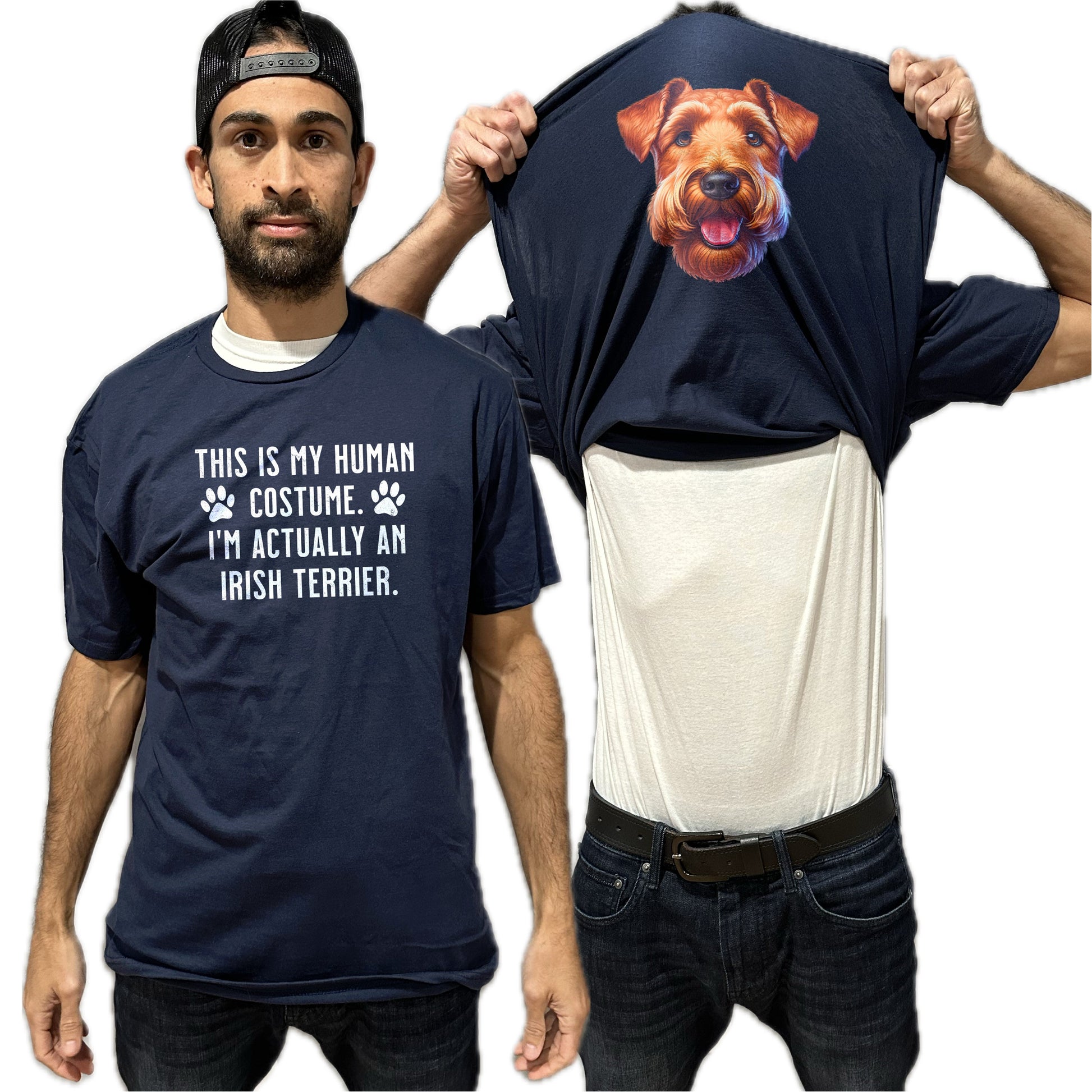 I'm Really An Irish Terrier Flip Shirt - Funny Dog Owner T-Shirt Flip Tee